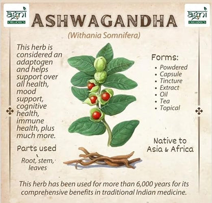 Savaana Organics Ashwagandha Root Powder | Pure & Natural | Immunity & Stress Support | Ayurvedic Herbal Supplement – 200g