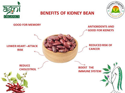 Savaana Organics Rajma Red | Premium Unpolished Kidney Beans | Protein-Rich, Soft Texture & Easy to Cook | No Added Chemicals or Polish | Healthy Pulses for Daily Cooking & Balanced Diet | 950 G