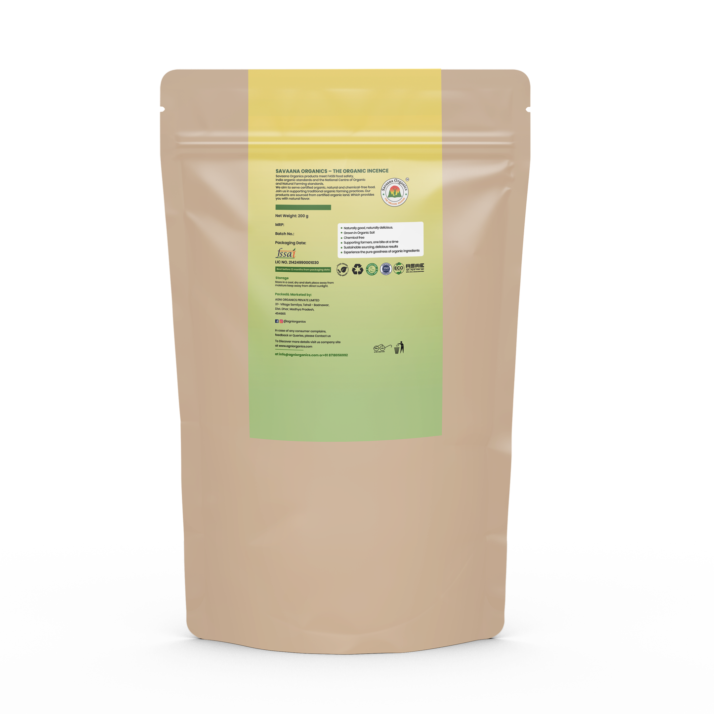 Savaana Organics Triphala Powder |Pure & Natural | Ayurvedic Digestive Cleanser & Detox Supplement | Herbal Immunity Booster for Gut Health & Wellness – 200g