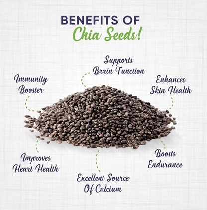 Savaana Organics Chia Seeds 200g | Pure & Natural Superfood | Rich in Omega-3, Protein & Fibre | Ideal for Weight Management, Smoothies, Detox Drinks & Healthy Diet