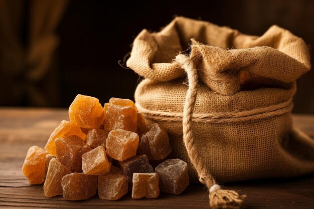 jaggery-chunks-small-burlap-sack-tied-with-tw-jaggery